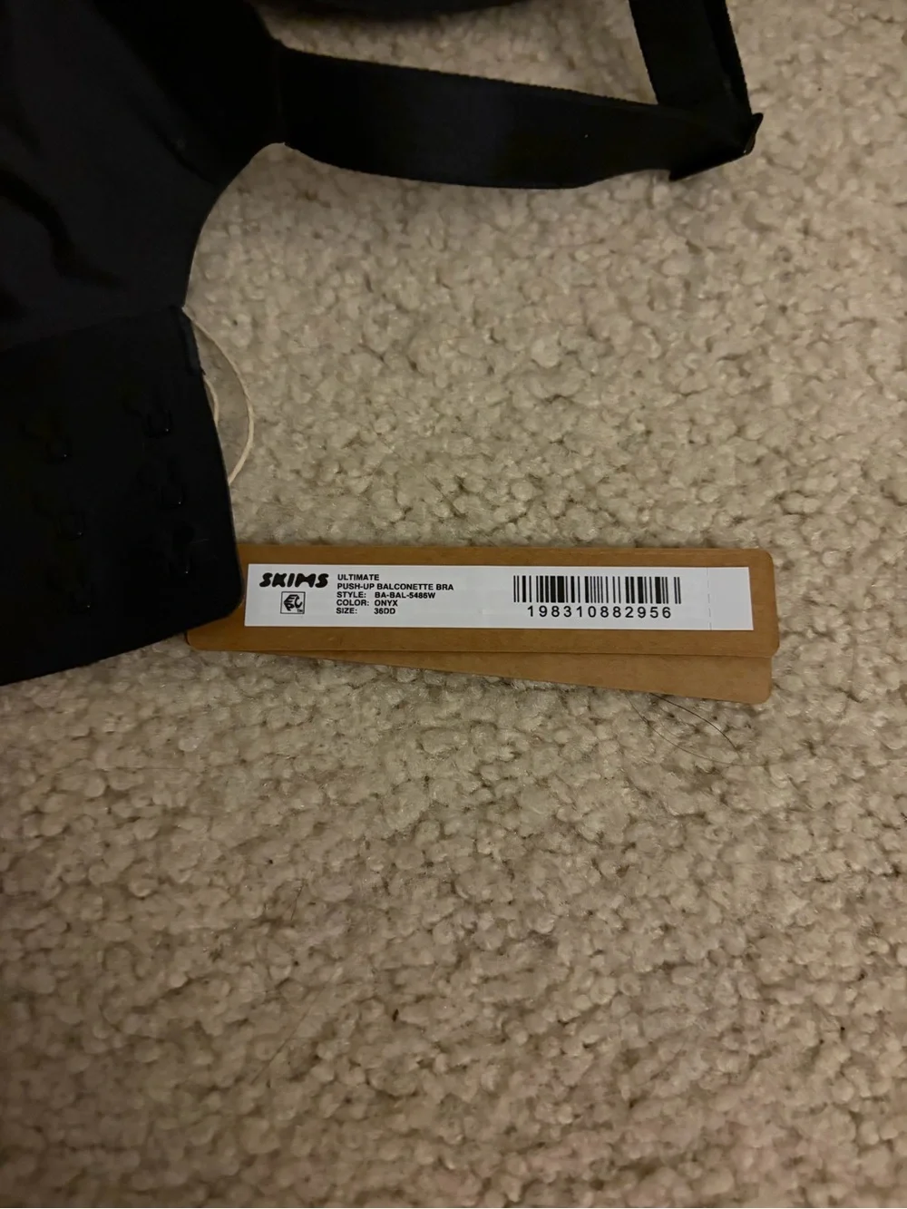 Skims Ultimate Balconette Push Up Bra, Onyx 36DD (E), NWT - Picture 6 of 7